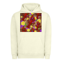 Pigment Pistachio mardi gras crawfish and lemons Urban Hoodie - Jasminsmagicworld