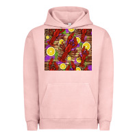 Pigment Salmon mardi gras crawfish and lemons Urban Hoodie - Jasminsmagicworld