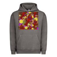 Pigment Tornado mardi gras crawfish and lemons Urban Hoodie - Jasminsmagicworld
