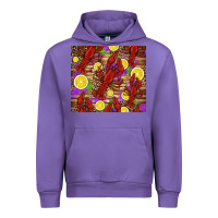 Tulip mardi gras crawfish and lemons Urban Hoodie - Jasminsmagicworld