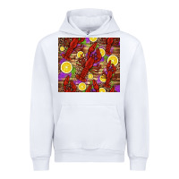 White mardi gras crawfish and lemons Urban Hoodie - Jasminsmagicworld