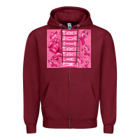 Burgundy warrior breast cancer Zipper Hoodie - RanaPortraitStore