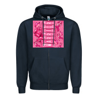 Navy warrior breast cancer Zipper Hoodie - RanaPortraitStore