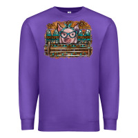 Purple mom pig Premium Sweatshirt - SublimationCraftShop