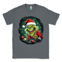 Charcoal Heather Grinch Classic Tee - Unal Design
