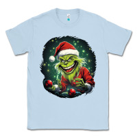 Dusty Blue Grinch Classic Tee - Unal Design