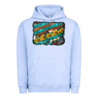 Pigment Grape Ice western aztec sunflowers turquoise cowhide background Urban Hoodie - BarkalooDesign