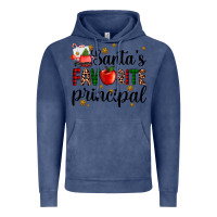 Vintage Denim santa's favorite principal Vintage Hoodie - AdoDesignShop