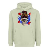 Matcha American mom skull Heavyweight Hoodie - Zillion Design Studio