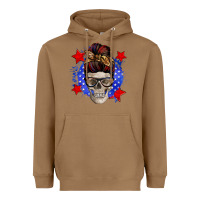 American Mom Skull Heavyweight Hoodie | Teevron