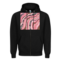 Black valentines day watercolor Zipper Hoodie - RanaPortraitStore
