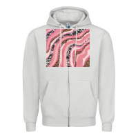 Dove Grey valentines day watercolor Zipper Hoodie - RanaPortraitStore
