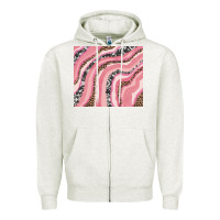 Oatmeal Heather valentines day watercolor Zipper Hoodie - RanaPortraitStore