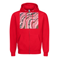 Red valentines day watercolor Zipper Hoodie - RanaPortraitStore