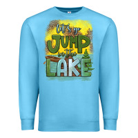 Ocean Blue let's go jump in the lake Premium Sweatshirt - HRA Design Shop