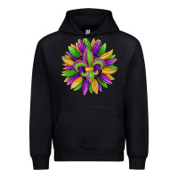 Black mardi gras carnival sunflower Urban Hoodie - Jasminsmagicworld