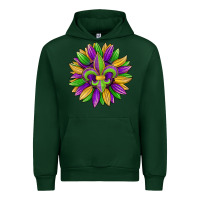 Forest Green mardi gras carnival sunflower Urban Hoodie - Jasminsmagicworld