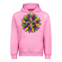 Fuchsia Pink mardi gras carnival sunflower Urban Hoodie - Jasminsmagicworld