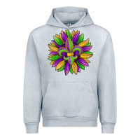 Heather Grey mardi gras carnival sunflower Urban Hoodie - Jasminsmagicworld