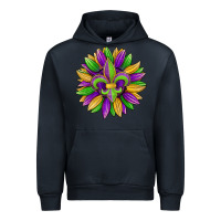 Navy mardi gras carnival sunflower Urban Hoodie - Jasminsmagicworld