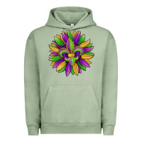 Pigment Oil Green mardi gras carnival sunflower Urban Hoodie - Jasminsmagicworld