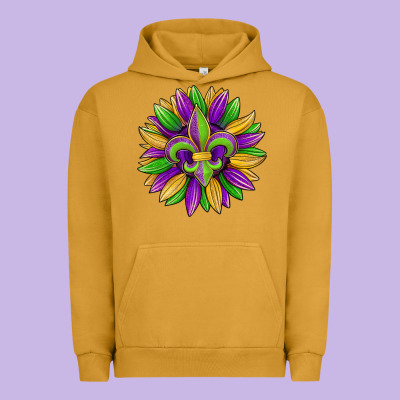 Mardi Gras Carnival Sunflower Urban Hoodie Designed By Jasminsmagicworld