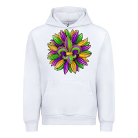 White mardi gras carnival sunflower Urban Hoodie - Jasminsmagicworld