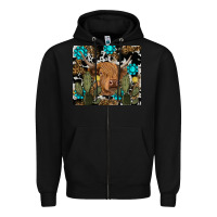 Black western cow Zipper Hoodie - RanaPortraitStore