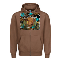 Chestnut western cow Zipper Hoodie - RanaPortraitStore