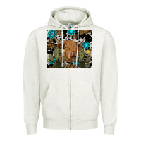 Oatmeal Heather western cow Zipper Hoodie - RanaPortraitStore