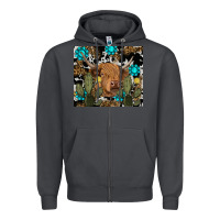 Smoke western cow Zipper Hoodie - RanaPortraitStore