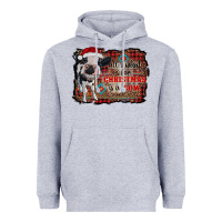 Heather Grey all i want for christmas is a cow aztec Heavyweight Hoodie - RanaPortraitStore