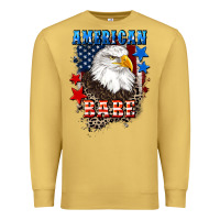 Antique Gold American Babe  4th of july Premium Sweatshirt - CowGirlArtShop