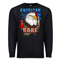 Black American Babe  4th of july Premium Sweatshirt - CowGirlArtShop