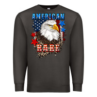 Smoke American Babe  4th of july Premium Sweatshirt - CowGirlArtShop