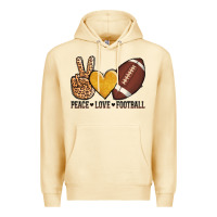 Pina Colada peace love football Premium Hoodie - AdoDesignShop