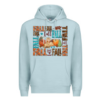 Blue Mist fall fall  amd pumpkins Premium Hoodie - AdoDesignShop