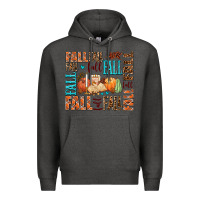 Charcoal Heather fall fall  amd pumpkins Premium Hoodie - AdoDesignShop