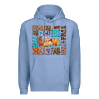 Colony Blue fall fall  amd pumpkins Premium Hoodie - AdoDesignShop