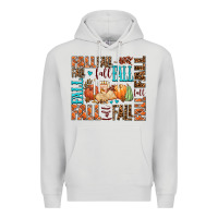 Dove Grey fall fall  amd pumpkins Premium Hoodie - AdoDesignShop
