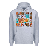 Heather Grey fall fall  amd pumpkins Premium Hoodie - AdoDesignShop