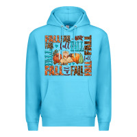 Ocean Blue fall fall  amd pumpkins Premium Hoodie - AdoDesignShop