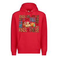 Red fall fall  amd pumpkins Premium Hoodie - AdoDesignShop