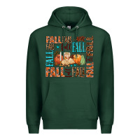Sports Green fall fall  amd pumpkins Premium Hoodie - AdoDesignShop