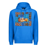 True Royal fall fall  amd pumpkins Premium Hoodie - AdoDesignShop