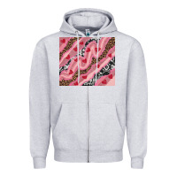 Heather Grey valentines day pinky Zipper Hoodie - RanaPortraitStore