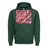 Sports Green valentines day pinky Zipper Hoodie - RanaPortraitStore