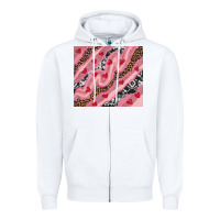 White valentines day pinky Zipper Hoodie - RanaPortraitStore