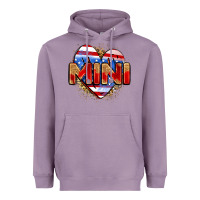 Lavender American mini heart Heavyweight Hoodie - Zillion Design Studio