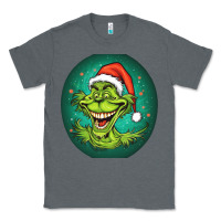 Charcoal Heather Grinch Classic Tee - Unal Design
